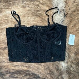 Altar'd State Black Lace corset